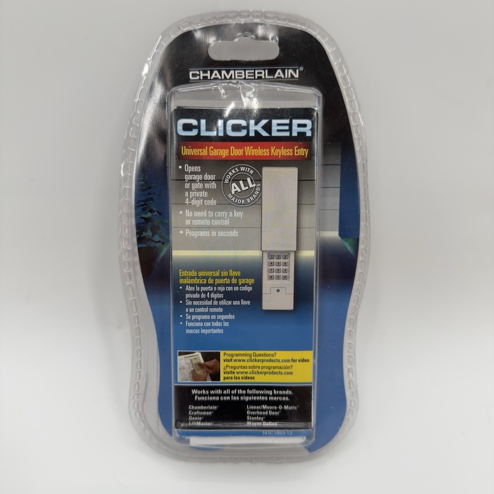 Chamberlain Clicker Universal Garage Door‎ Wireless Keyless Entry 141C1893-13